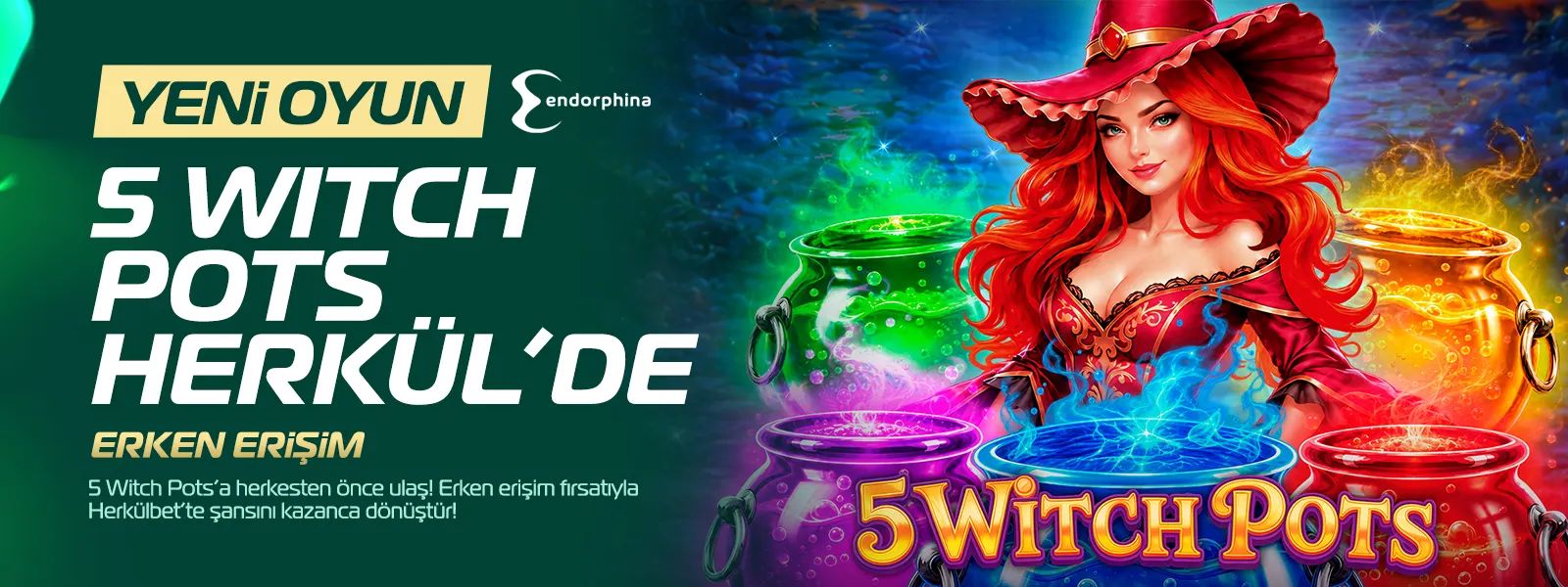 5 WITCH POTS